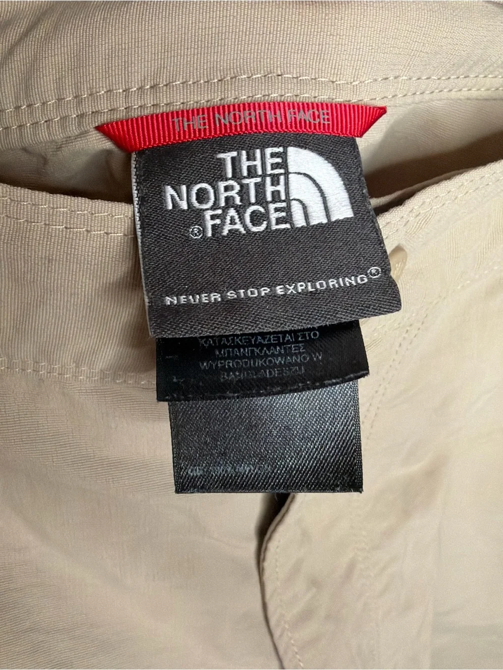 The North Face Men’s Khaki Hybrid Hiking Shorts